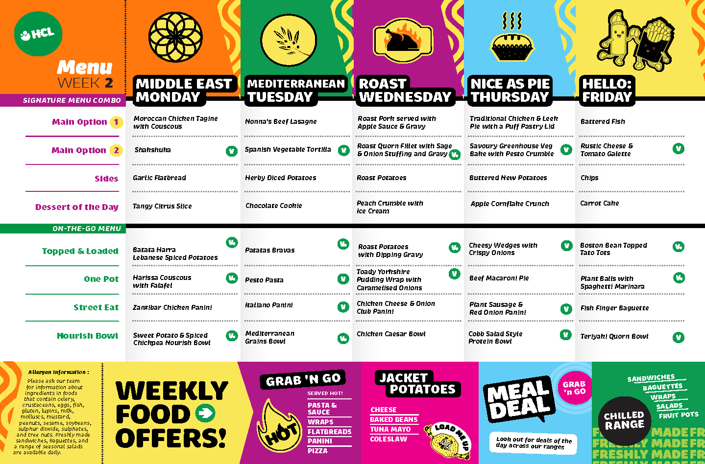 HCL Signature Summer Menu Page 2